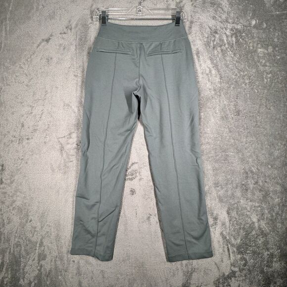 Athleta Pants Women 2‎ Petite Gray Sage Green Eastbound Straight Pant Athleisure - Picture 3 of 10